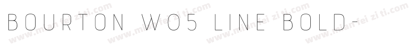 Bourton W05 Line Bold字体转换